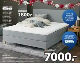 JYSK VEKSA kontinentalseng grå-23, NOK 7000 tilbud