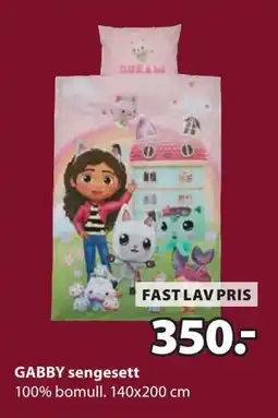 JYSK GABBY sengesett, NOK 350 tilbud