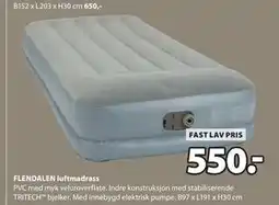 JYSK FLENDALEN luftmadrass tilbud