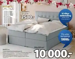 JYSK TYLDA STORAGE kontinentalseng grå-23, NOK 10000 tilbud