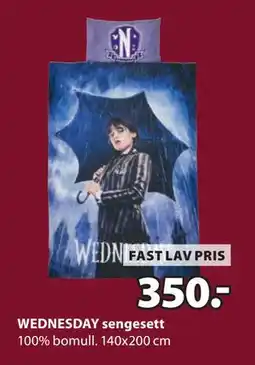 JYSK WEDNESDAY sengesett, NOK 350 tilbud