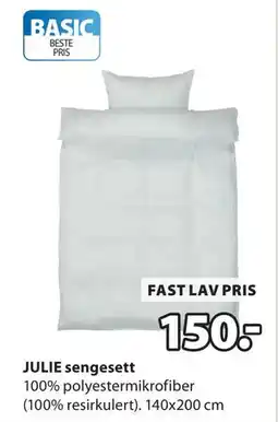 JYSK JULIE sengesett, NOK 150 tilbud
