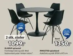 JYSK RINGSTED spisebord, NOK 1350 tilbud