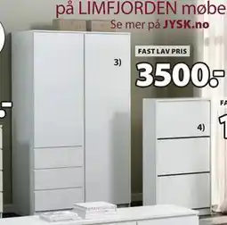 JYSK Garderobeskap, NOK 3500 tilbud