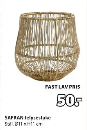 JYSK SAFRAN telysestake, NOK 50 tilbud