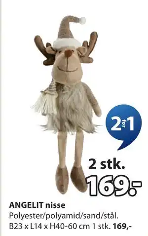JYSK ANGELIT nisse, NOK 169 tilbud