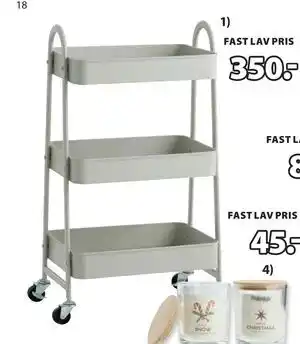 JYSK KANSTRUP trillebord, NOK 350 tilbud