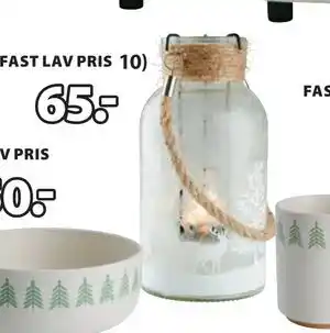 JYSK KRYBBE telysestake, NOK 65 tilbud