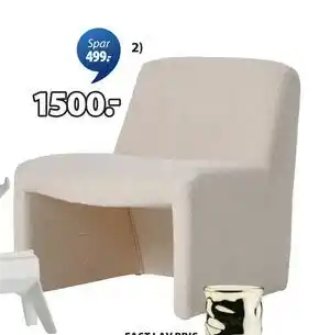 JYSK BULLERUP loungestol, NOK 1500 tilbud