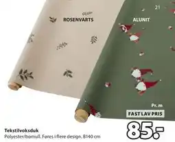 JYSK Tekstilvoksduk, NOK 85 tilbud