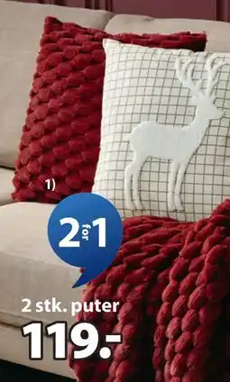 JYSK HVIDBLOMME pyntepute, NOK 119 tilbud