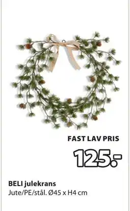 JYSK BELI julekrans, NOK 125 tilbud