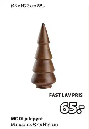 JYSK MODI julepynt, NOK 65 tilbud