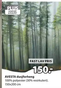 JYSK AVESTA dusjforheng, NOK 150 tilbud