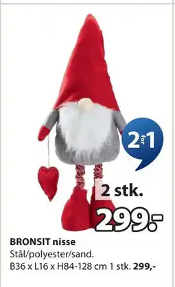 JYSK BRONSIT nisse, NOK 299 tilbud