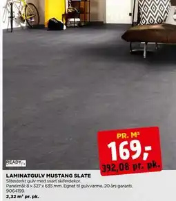 jem & fix LAMINATGULV MUSTANG SLATE, NOK 169 tilbud