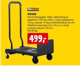 jem & fix VOGN, NOK 499 tilbud