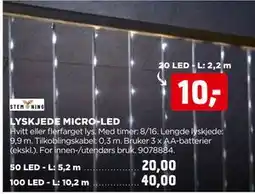 jem & fix LYSKJEDE MICRO-LED tilbud