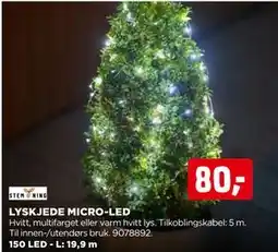 jem & fix LYSKJEDE MICRO-LED, NOK 80 tilbud