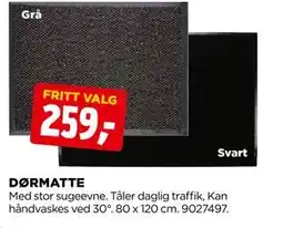 jem & fix DØRMATTE, NOK 259 tilbud