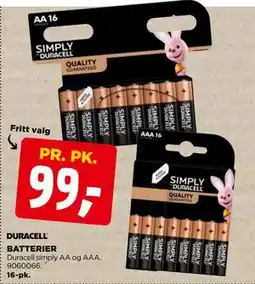 jem & fix BATTERIER, NOK 99 tilbud