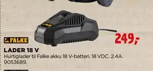jem & fix LADER 18 V, NOK 249 tilbud