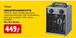 jem & fix INDUSTRIVARMEVIFTE, NOK 449 tilbud