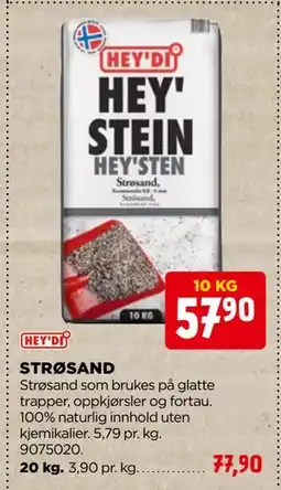 jem & fix STRØSAND tilbud