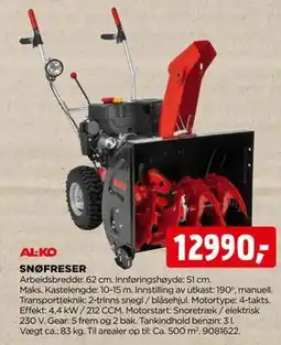 jem & fix SNØFRESER, NOK 12990 tilbud