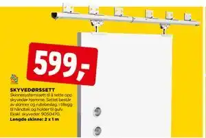 jem & fix SKYVEDØRSSETT, NOK 599 tilbud