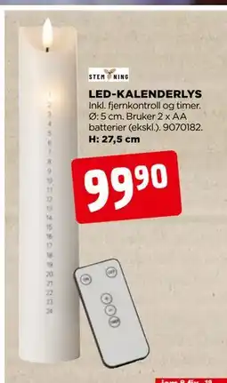 jem & fix LED-KALENDERLYS, NOK 99.9 tilbud