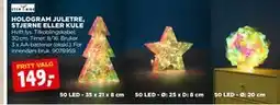 jem & fix HOLOGRAM JULETRE, STJERNE ELLER KULE, NOK 149 tilbud
