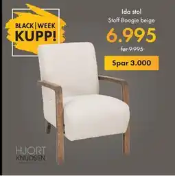 Fagmøbler Ida stol, NOK 6995 tilbud