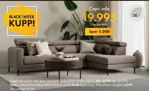 Capri sofa, NOK 19995
