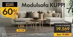 Fagmøbler Sone høy m/sjeselong, NOK 19569 tilbud