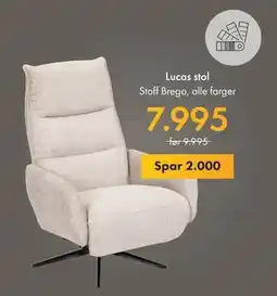Fagmøbler Lucas stol, NOK 7995 tilbud