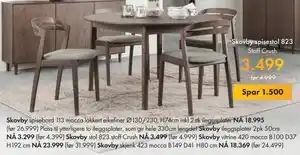 Fagmøbler Skovby spisestol 823, NOK 3499 tilbud