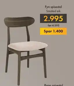 Fagmøbler Fyn spisestol, NOK 2995 tilbud