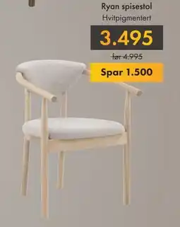 Fagmøbler Ryan spisestol, NOK 3495 tilbud