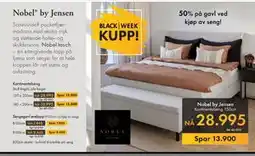 Fagmøbler Nobel by Jensen Kontinentalseng 150 cm tilbud