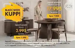 Fagmøbler Japandi spisebord, NOK 17995 tilbud