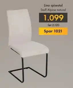 Fagmøbler Stoff Alpine natural, NOK 1099 tilbud