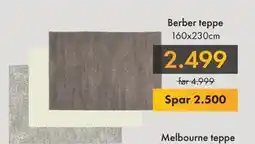 Fagmøbler Berber teppe, NOK 2499 tilbud