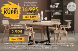 Fagmøbler Boston spisebord, NOK 16995 tilbud