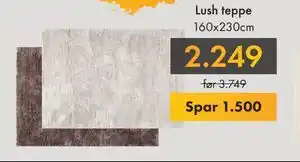 Lush teppe, NOK 2249