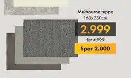 Fagmøbler Melbourne teppe, NOK 2999 tilbud