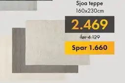 Fagmøbler Sjoa teppe, NOK 2469 tilbud