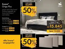 Fagmøbler Svane Origo Kontinentalseng 150cm tilbud