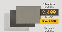 Fagmøbler Colmar teppe, NOK 2499 tilbud