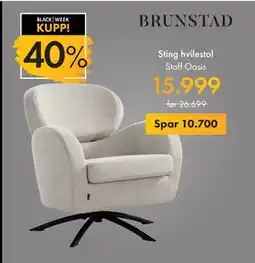 Fagmøbler Sting hvilestol, NOK 15999 tilbud